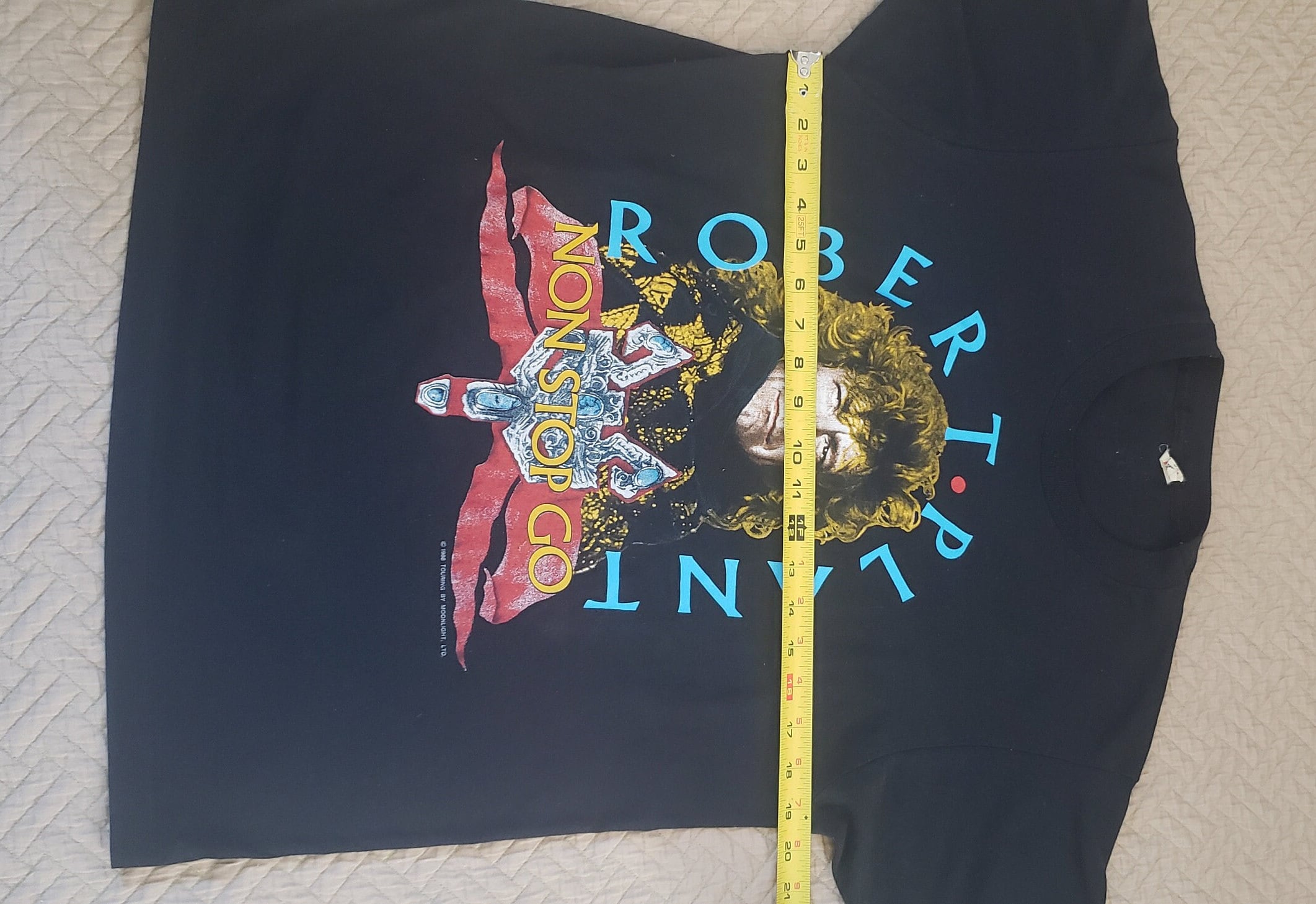 1988年ロバート・プラント・ツアーTシャツ、サイズL、レッド