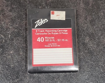 Cápsula de grabación Zellers de 8 pistas, 40 minutos, 187,5 pies, bajo nivel de ruido, sellada