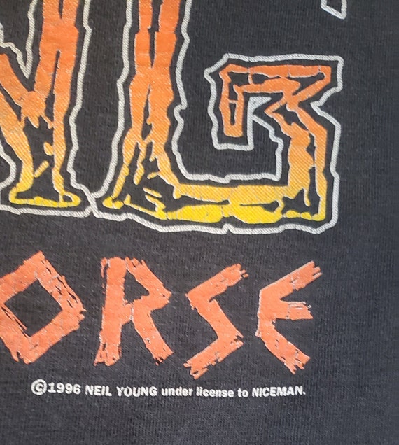 Neil Young with Crazy Horse vintage t-shirt 1996 … - image 4