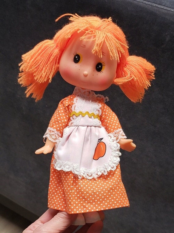 Vintage Eugene Style Doll, Orange Yarn Hair Doll, Lil