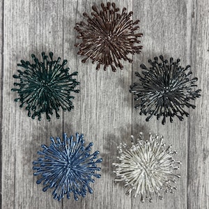 Colourful Star Burst Magnetic Brooches. For Coats, Jackets, Scarf, Wraps, Hats, Handbags. Ladies Gift. Present. Lapel Badge. Clip. Pin
