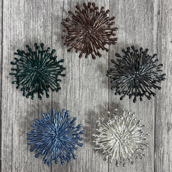 Star Burst Magnetic Brooches. For Coats, Jackets, Scarf, Wraps, Hats, Handbags. Ladies Gift. Present. Lapel Badge. Clip. Pin