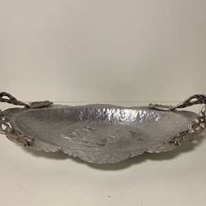 Rodney Kent Hammered Aluminum Tulip Trays #404