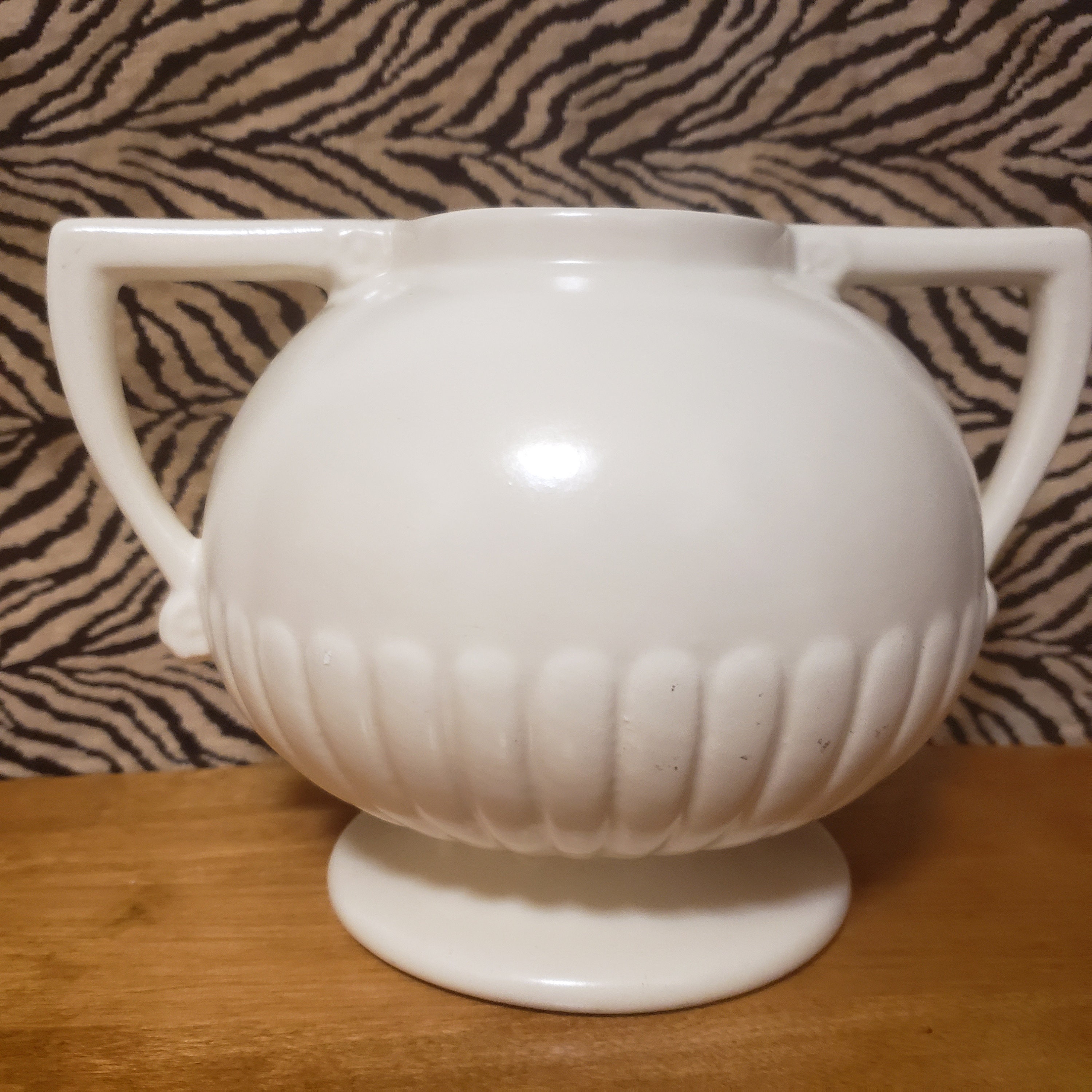 Double handle antique American Art Pottery vase