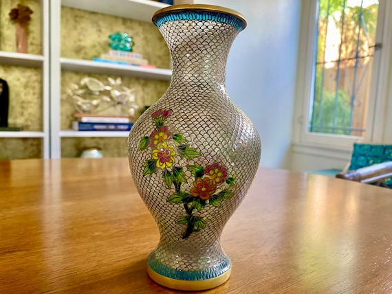 Chinese Plique-a-jour Transparency Enamel Vase - Etsy