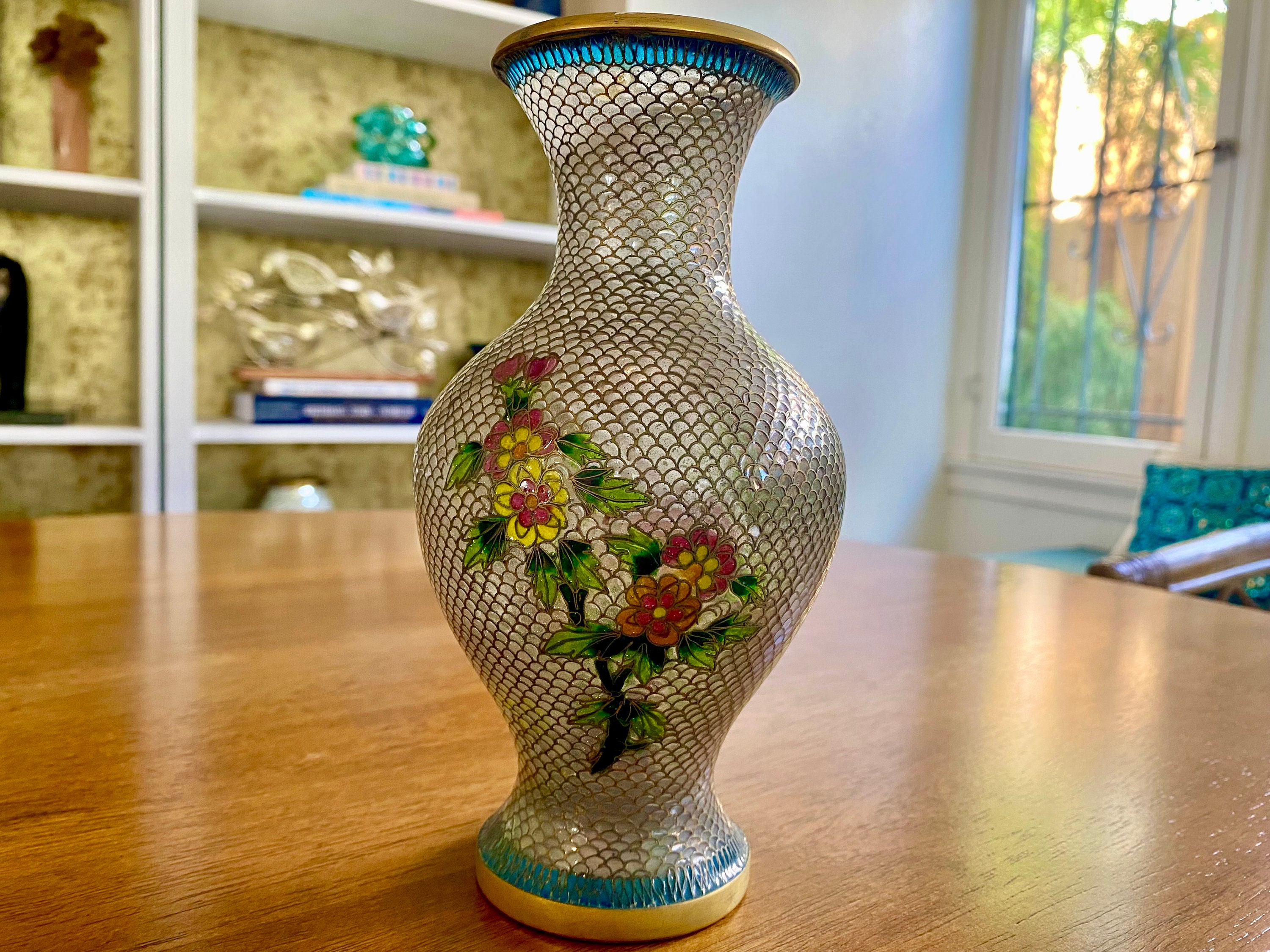 Chinese Plique-a-jour Transparency Enamel Vase - Etsy