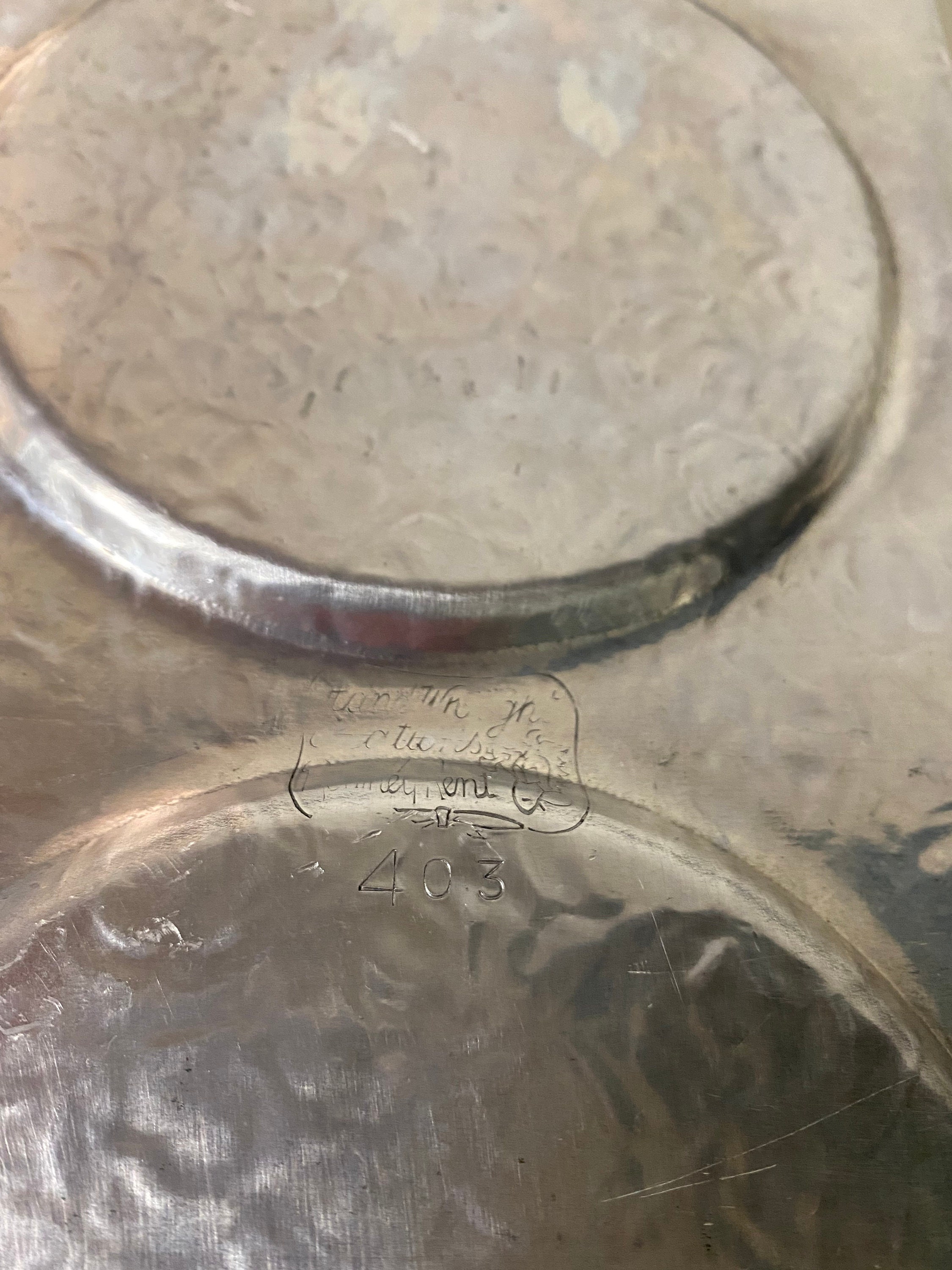 Rodney Kent Hammered Aluminum 403 Dish/dessert Set - Etsy