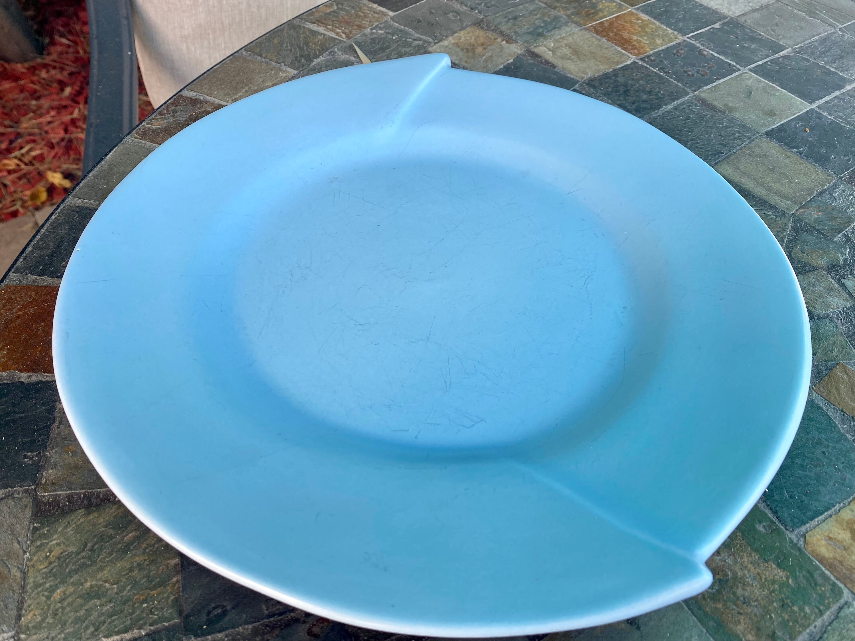 Julie Sanders Cyclamen ヴィンテージ プレート ③ Vintage Cyclamen Blue Dinner Plate (3) by Julie Sanders