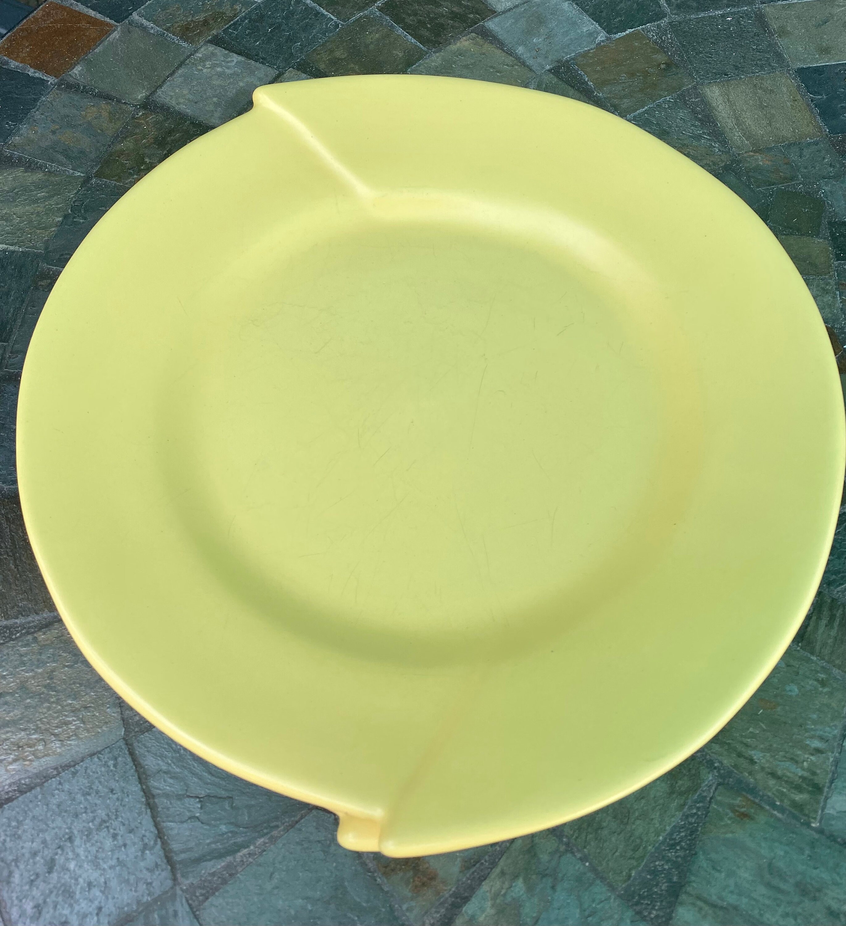 Vintage Cyclamen Yellow Dinner Plate Set by Julie Sanders