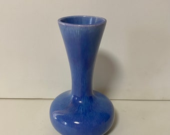 Vintage Blue Miniature Pottery Bud Vase