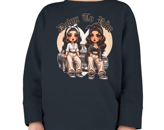 Lowrider Art-T-shirt voor kinderen: T-shirt met lange mouwen voor peuters