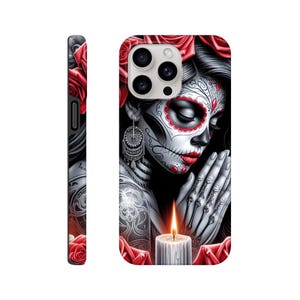 Sugar Skull Phone Case: Dual Layer, Impact Resistant, iPhone & Samsung