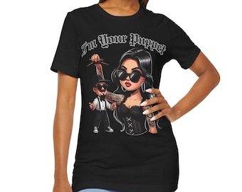 Ich bin dein Puppen-Shirt, Chicana-Stil-T-Shirt, perfektes Geschenk zum Valentinstag, einzigartige Latein-Kleidung, lustiges Puppen-Top, Puppen-Stil-Shirt