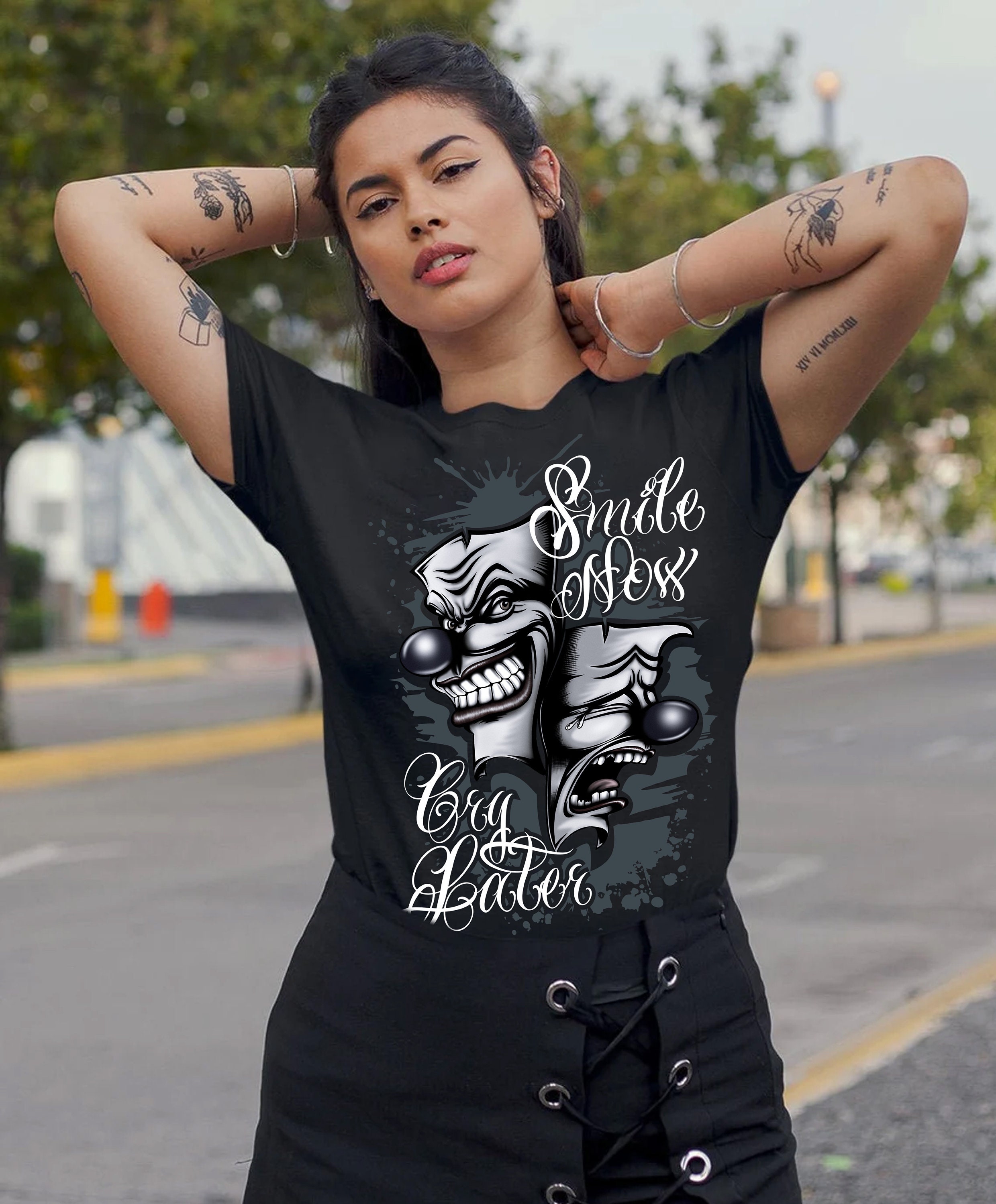 S*T様 THE BONEZ Smile now cry later Tシャツ S*T様 THE BONEZ Smile now cry later Tシャツ - メルカリ