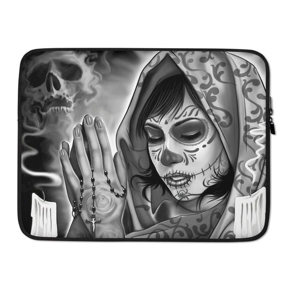 15 Kids Sugar Skulls Laptop Sleeve/Case Personalized 15 Kids Sugar Skulls Laptop Sleeve/Case Personalized