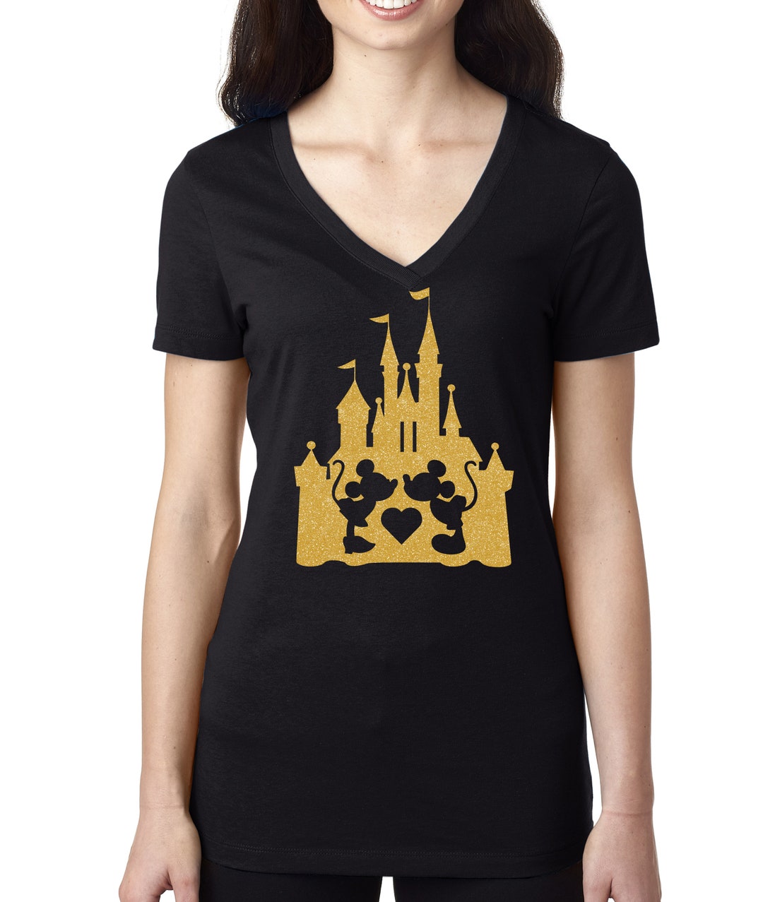 Mickey Minnie Cute Kiss Mouse Magic Kingdom Castle Birthday - Etsy
