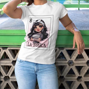 La Toxica T-Shirt: Frecher Humor, mexikanische Kultur Grafik-T-Shirt