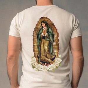 Camiseta de Nuestra Señora de Guadalupe, Camiseta Madre, Camisetas Virgen María, Regalos Religiosos, La Virgen de Guadalupe, Camiseta Católica Mariana, Virgen María