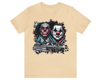 チカーノアートTシャツ：ヴィンテージローライダースタイル、メキシコ 