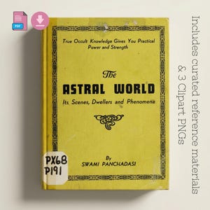 Vintage 1915 Astral World Book, Antique Occult Ephemera PDF, Esoteric Junk Journal Pages, Dark Academia Digital Paper, Mysticism