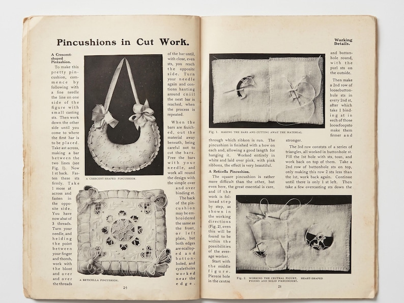 Antique Embroidery Book Set | Historic Needlework Guide For Hand Sewing image 2