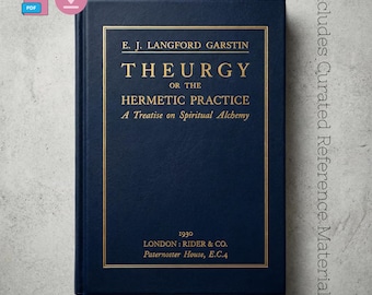 Libro occulto vintage in PDF, download digitale di alchimia spirituale, pagine di libri di incantesimi antichi, grimorio digitale, materiale effimero per scrapbooking occulto