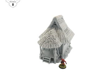 Farm House 1 3D gedrucktes Japanisches Samurai-Gelände 32 mm - Nippon Saga