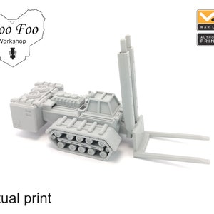 Sci Fi Gothic Train Heavy Loader 3D printed gaming terrain Warlayer