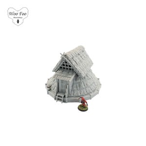 Farm House 3 3D printed Japanese Samurai Terrain 32mm - Nippon Saga