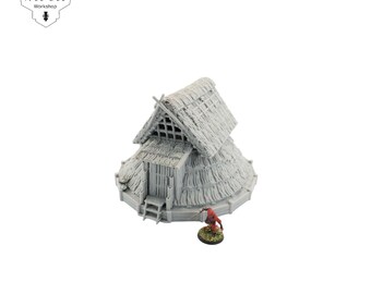 Farm House 3 3D gedrucktes Japanisches Samurai-Gelände 32 mm - Nippon Saga