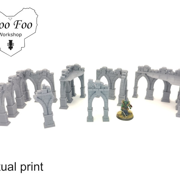 Rovine del pilastro 3D stampato 28mm fantasy terrain - RM Studios