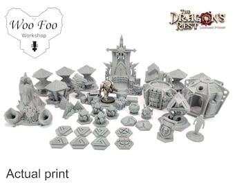 Token Sized Escalation set, Compatible 3D printed terrain