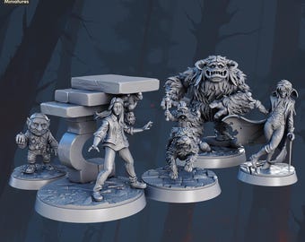 VHS Fantasy Vault Labyrinth Set VHS Minis 32mm Fantasy Minis - STL Miniatures
