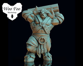 Swamp Snapper Turtle Brute 3D printed in Resin 32mm fantasy Print My Minis