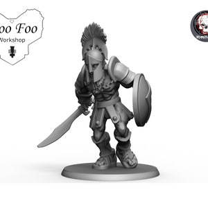 Battle of Thermopylae - Spartan Captain 32mm miniature resin 3D Printed