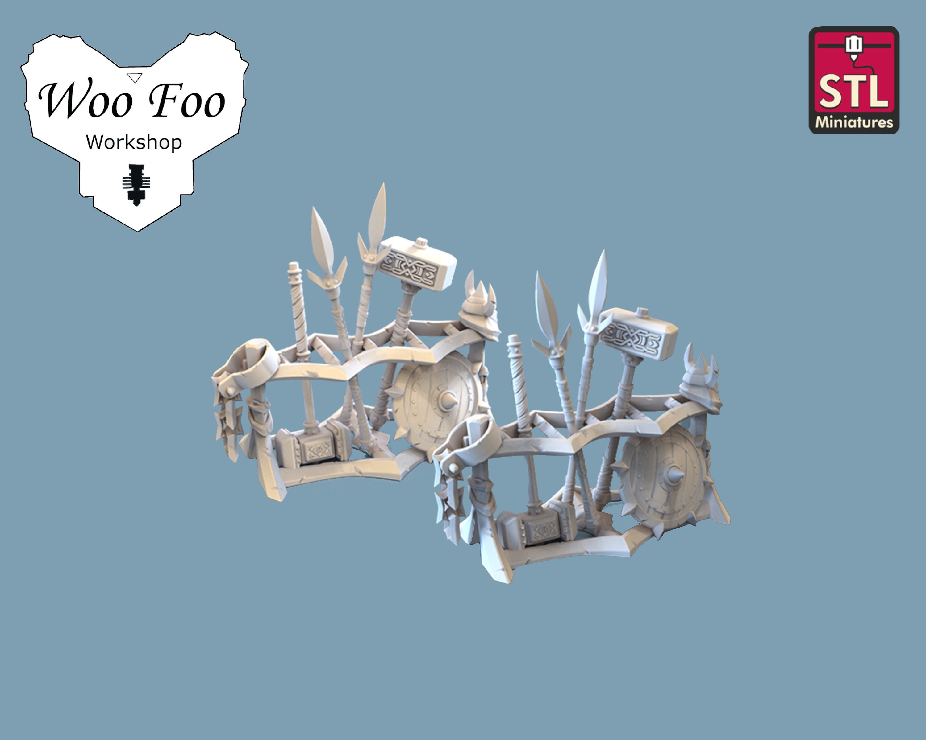 Fantasy Props Weapon Racks Resin 3D Printed Gaming Terrain STL ...