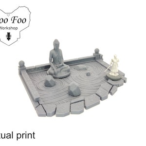 Samurai Zen Garden 28mm 3D printed terrain test of honour Asian Adventures