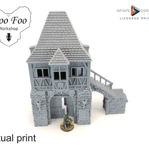 Wightwood Abbey Gatehouse 3D printed Terrain - Infinite Dimensions