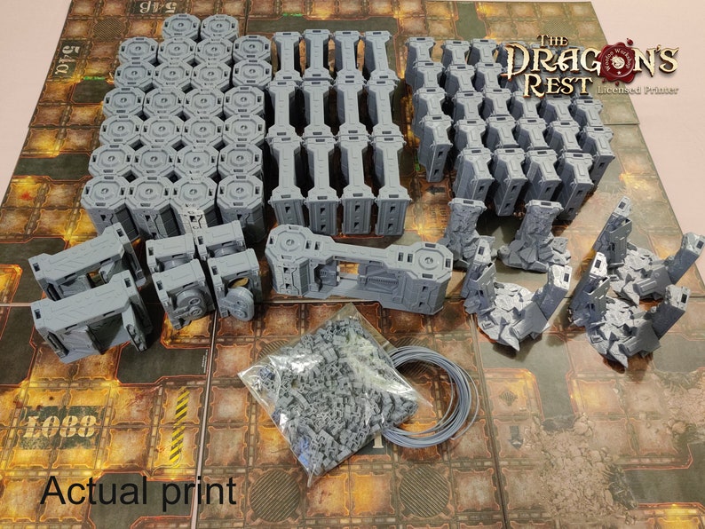 Necromunda sector fatalis 3d printed terrain boxed game sci | Etsy