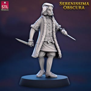 Serenissima Obscura Masked Citizen A - STL Miniatures