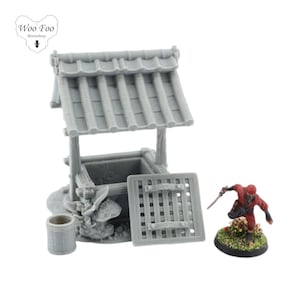 Well Large 3D printed Japanese Samurai Terrain 32mm - Nippon Saga