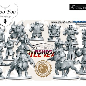 Ashes Team Full 3D printed in Resin Fantasy Football - RNEstudio