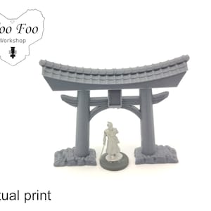 Samurai Torii 28 mm terreno stampato in 3D test d&#39;onore Asian Adventures
