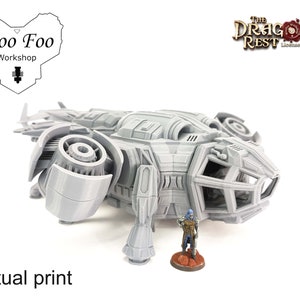 Sci Fi Dragonfly Heavy Dropship terrain infinity, wargaming - Dragons Rest