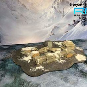 Scatter ruins 3D printed 28mm fantasy scatter terrain RMStudio