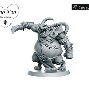 Rat Ogre 3D printed in Resin Fantasy Football - RNEstudio
