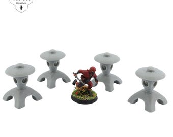 Zen Laterne 3D gedrucktes Japanisches Samurai Gelände 32 mm - Nippon Saga