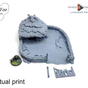 Wightwood Abbey Porc Sty 3D printed Terrain - Infinite Dimensions