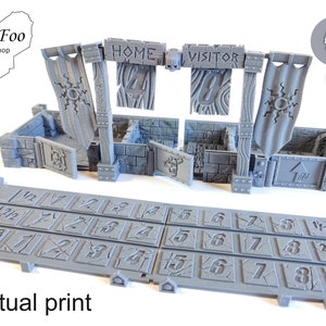 Fantasy Football Dugout 3D printed terrain 28mm Bloodgout U25 Studio
