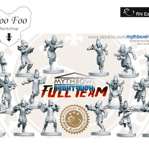 Hightouch Team Full 3D printed in Resin Fantasy Football - RNEstudio